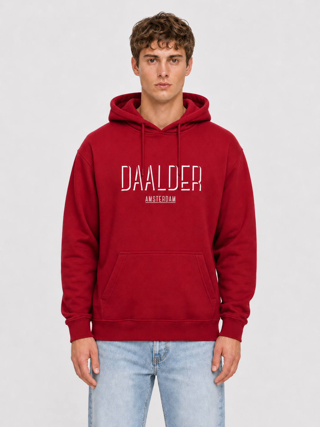 hoodie red front